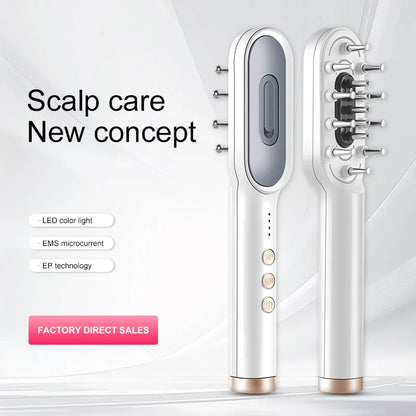 KSKIN LED Red Light Therapy Electric Massage Comb Hair Growth Applicator Anti-Hair Loss Head Massage Hair Brush Scalp Treatment