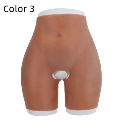 YUERUGOU Silicone Butt Hip Enhancement Women Open Crotch Pants Artificial Hip Shaper Padded Cosplay African Woman Plus Size Wear
