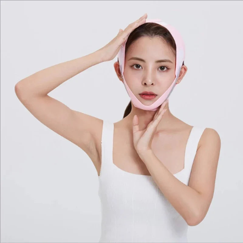 Elastic Face Slimming Bandage V Line Face Shaper Women Chin Cheek Lift Up Belt Face Massager Strap Face Skin Care Tools