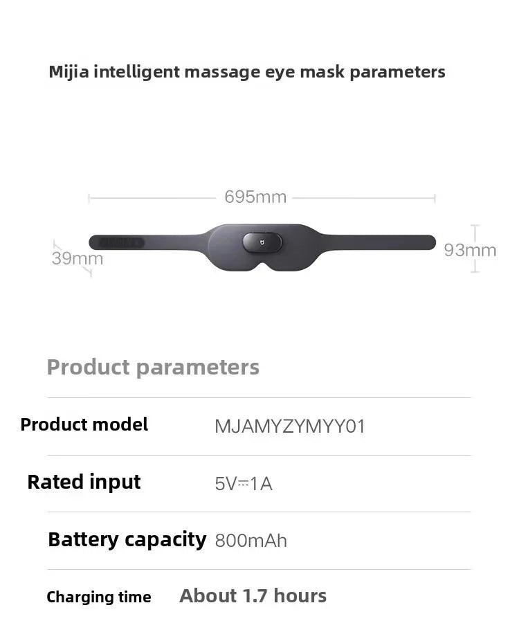 Original Xiaomi Mijia Massage Eye Mask for Eye Fatigue Relief, Heat Compress and Relaxation - A Thoughtful Gift
