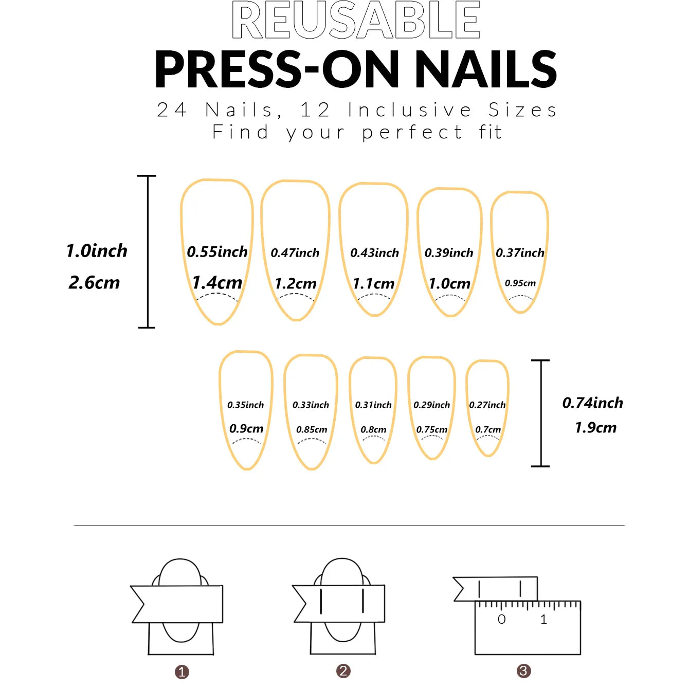 24PCS- white almond fake nails, red love pattern decoration, exquisite elegance, fashion generous, suitable for dating, dinner,