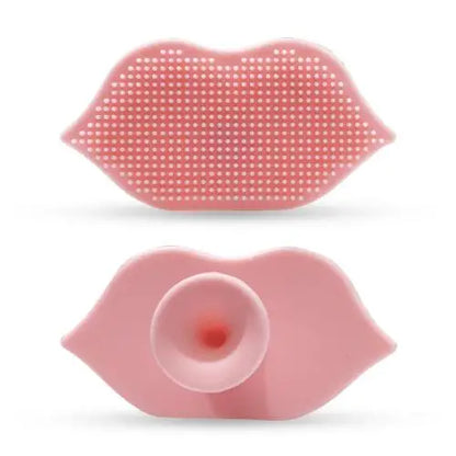 Silicone Lip-shaped Facial Cleansing Brush  Portable Highly Resilient and Suitable for Cleaning Painting Beauty Care and Massage