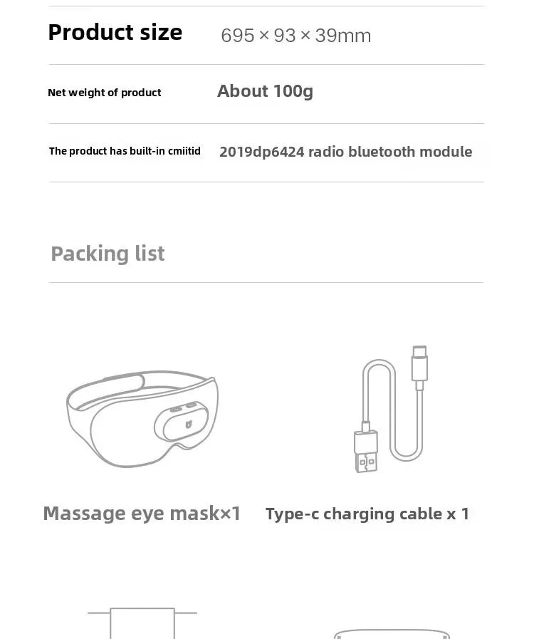 Original Xiaomi Mijia Massage Eye Mask for Eye Fatigue Relief, Heat Compress and Relaxation - A Thoughtful Gift
