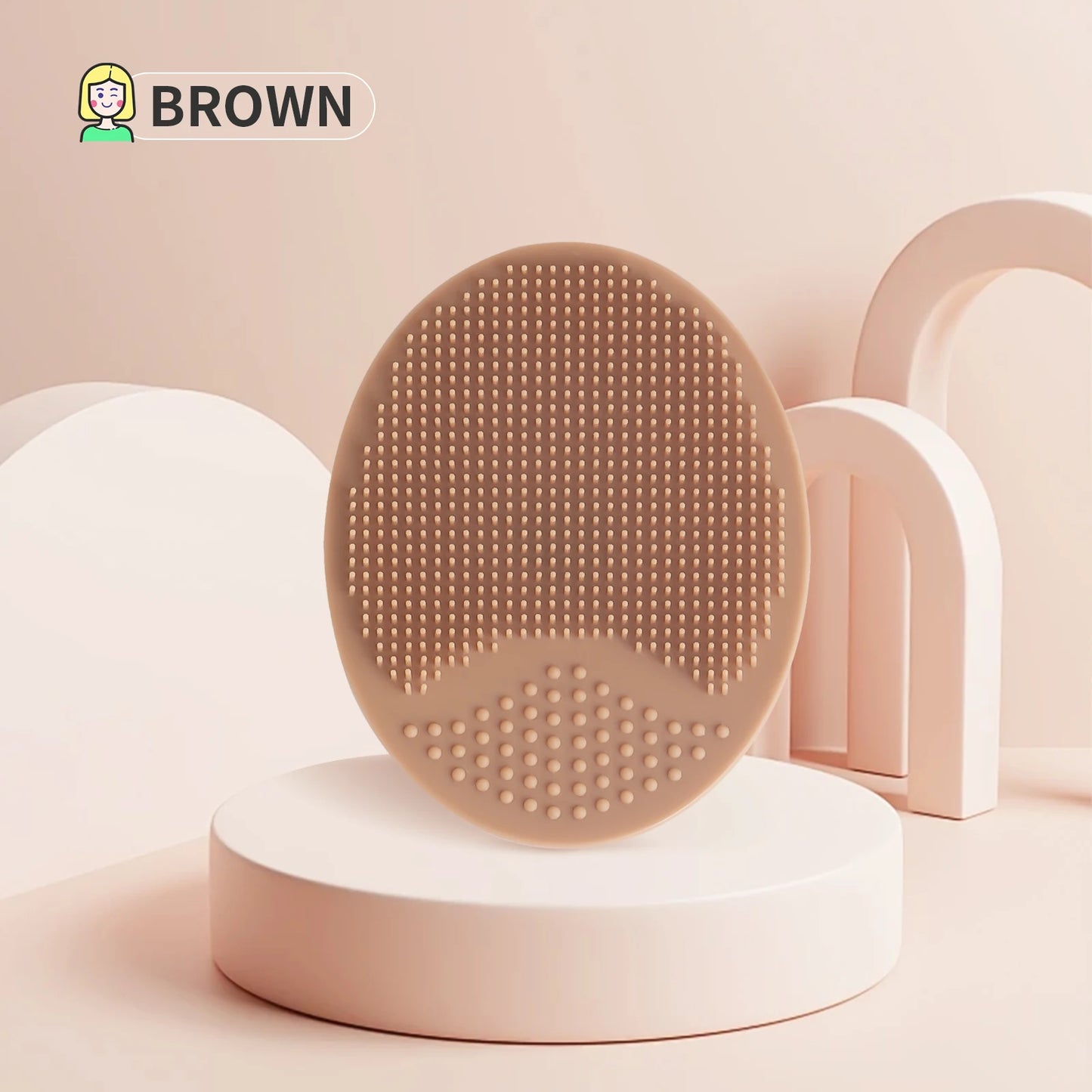 Wash a face to brush,1pcs	Silicone Cute Sucker mini Cleansing	cleaning brush for Face Washing
