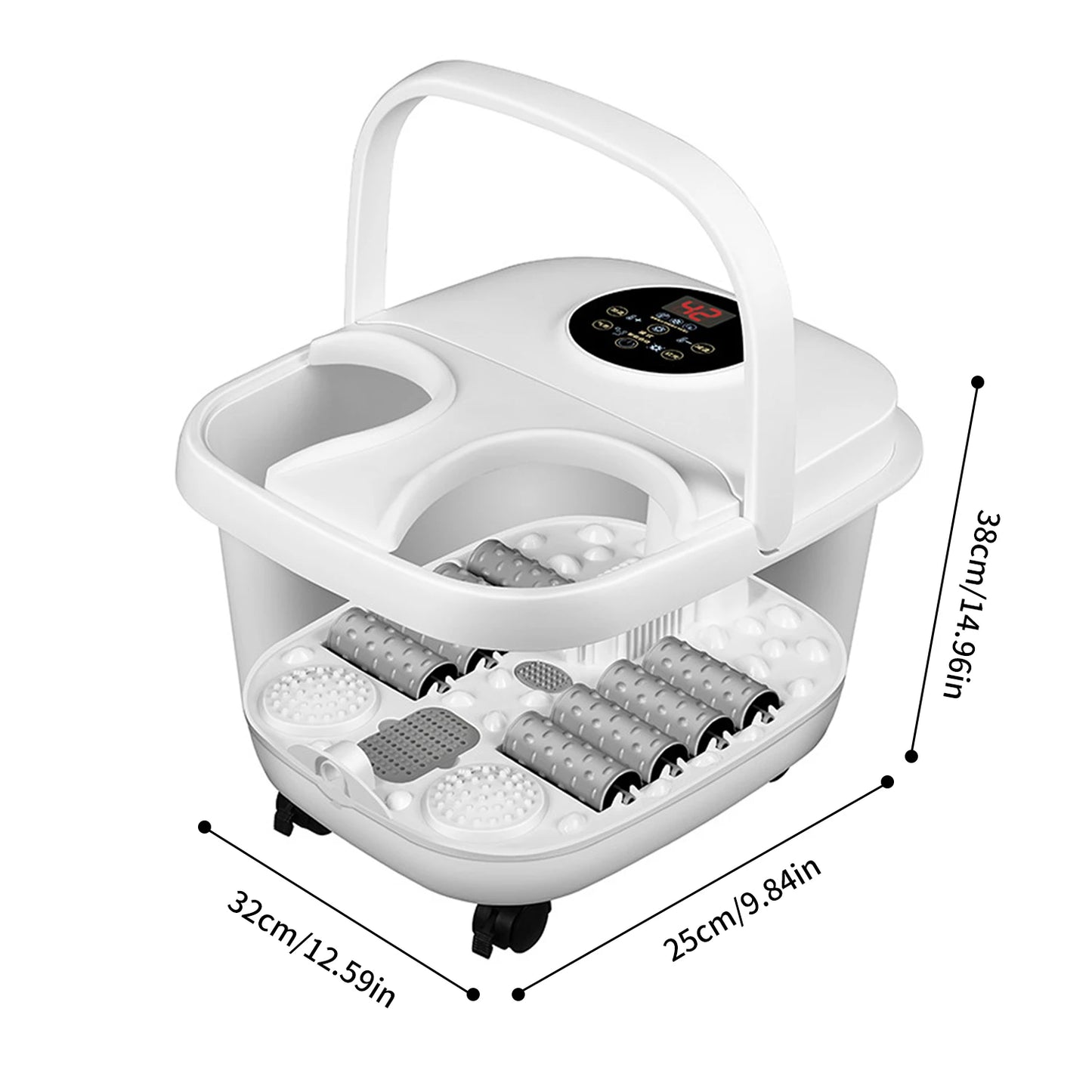 Foldable Thermostatic Foot Massage Tub Houseold Foot Bath Massager Portable Foot Massage Artifact To Promote Blood Circulatio