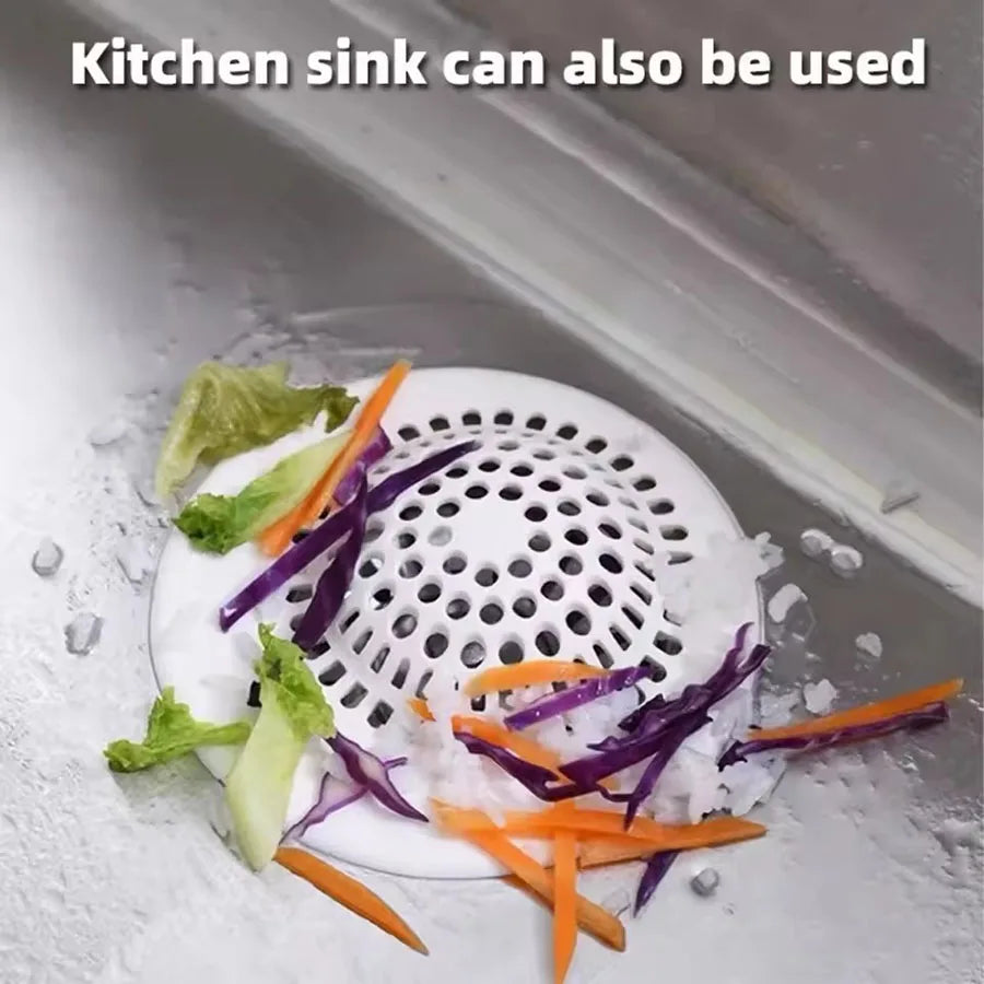 Filter Screen Bathtub Drain Hair Catcher Shower Floor Drain Hair Stopper Catcher Kitchen Sink Anti-blocking Strainer Sewer Outfa