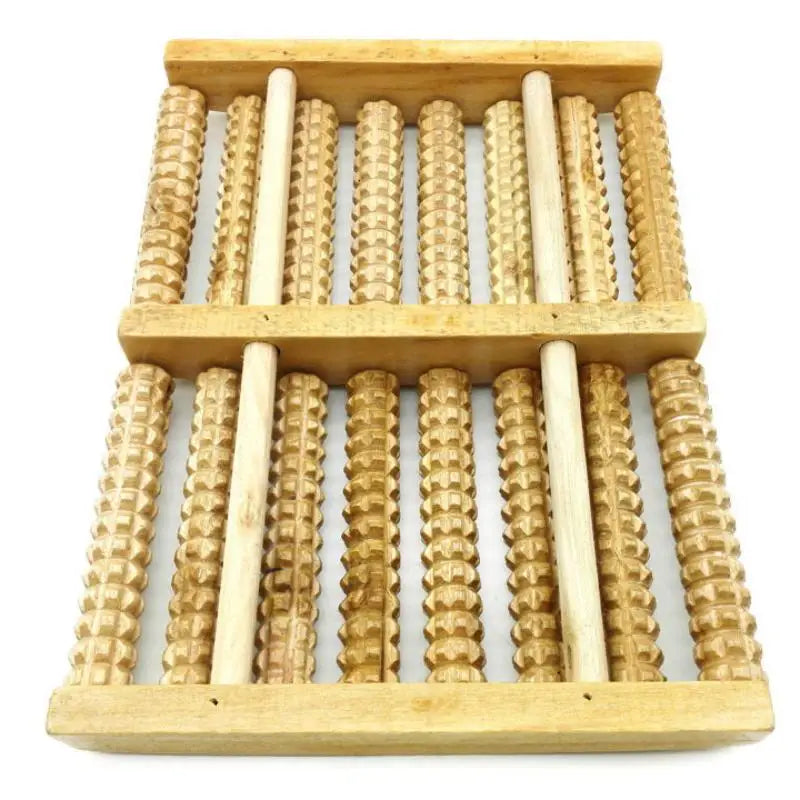 Wooden Foot Massager Roller Reflexology For Stress Fitness Health Care Feet Massage Roller Pain Relief