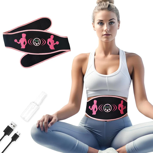 Muscle Stimulator Body Slimming Belt Electric Massage Abdominal Trainer Toner Weight Loss Smart Fitness Vibration Belt Unise