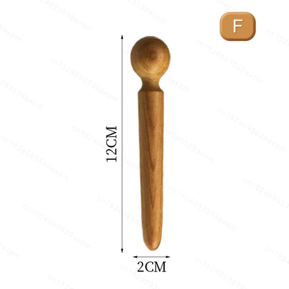 Natural Wooden Acupoint Stick Dial Stick Meridian Pen Massage Stick Body Meridian Stress Relief Foot Sole Acupoint Massage Tools