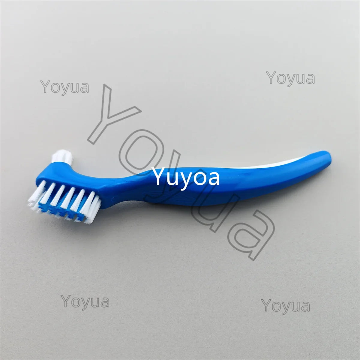 30pcs Denture Cleaning Brush Hard Dual Heads Gum Cleaner False Teeth Brush Oral Cleaning Tools