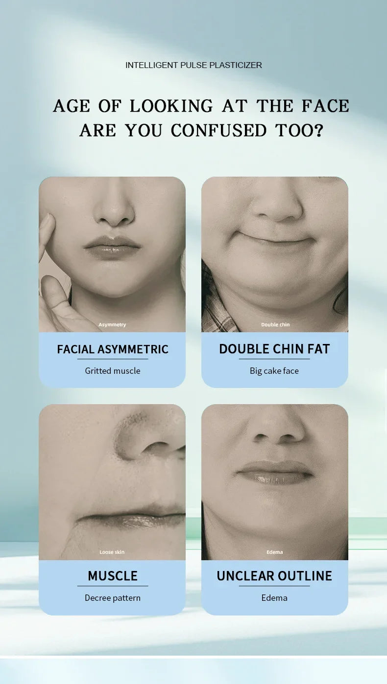 Intelligent Electric Double Chin V-Shaped Face Machine Anti-Wrinkle Facial Massage Adjustable Intensities  Women's V-Face Device