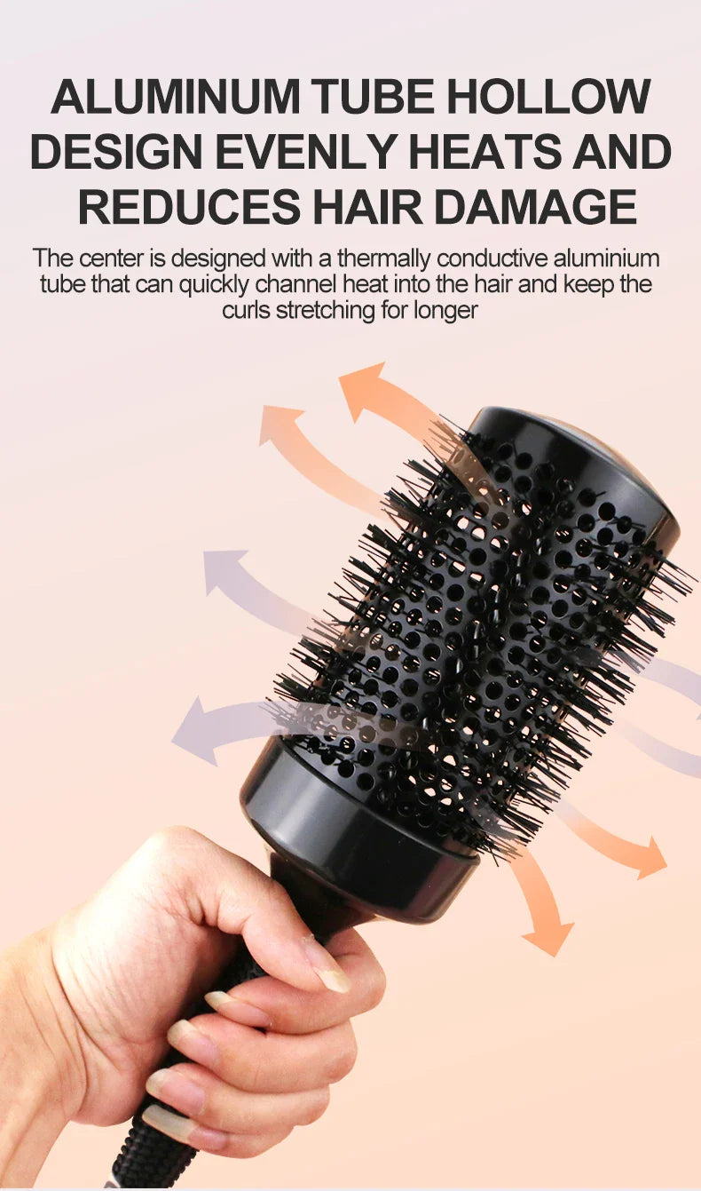 Wholesale High Quality Custom Logo Soft nylon Brush for Salon and home Roll Round Brush Set for Beauty Salon Blower