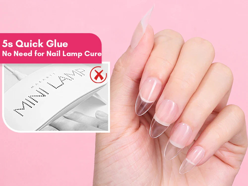 Makartt Nail Gel Glue for Press On Nails Soft Acrylic Gel Nail Tips Fake Nails,Super Strong Glue Easy to Control No Lamp Needed