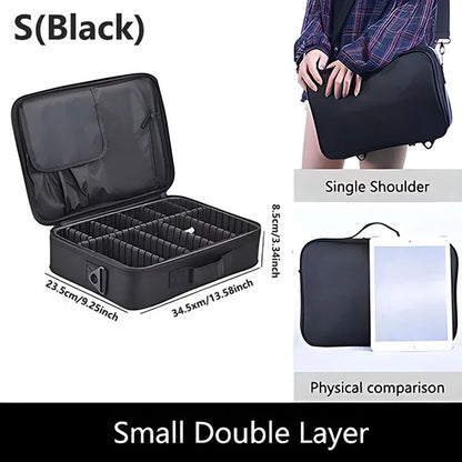 Professional Makeup Case Female Travel Big Capacity Beauty Nail ToolBox Cosmetic Organizer Suitcases For Makeup Storage Boxs