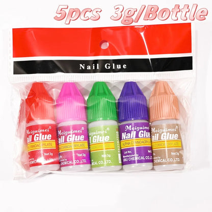1 Jar Solid Nail Gel Glue for Fake Nail Tips Clear Acrylic Fake Tips Solid Gel Press On Poly Builder Gel UV Light Cured Glue