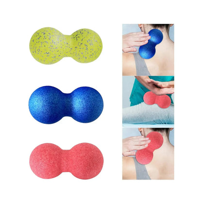High Density Massage Ball Peanut Massage Ball, Double Long Hockey Ball Massage Roller Ball For Deep Tissue Muscle Massage