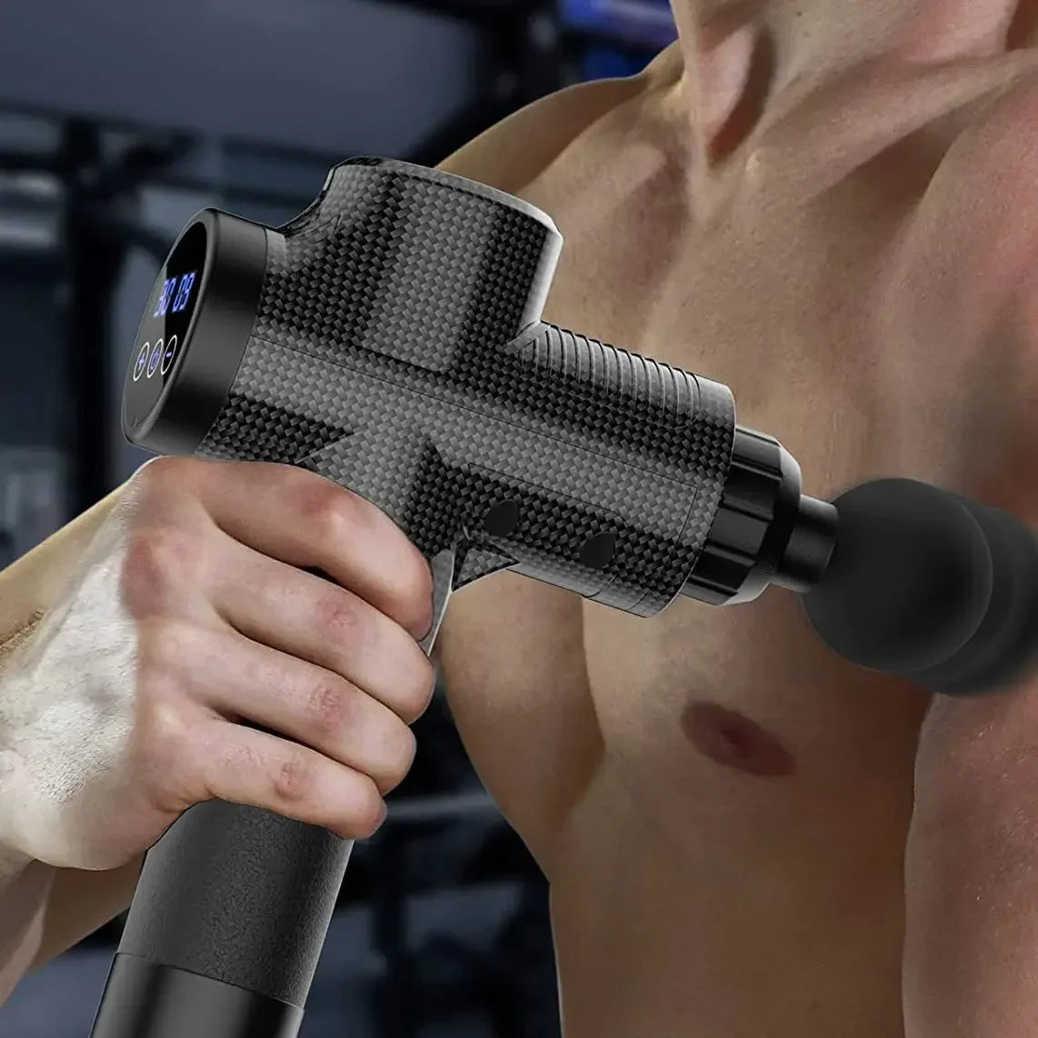 Deep Tissue Massage Gun Portable Facial Muscle Massager Massage Pistool For Back Neck Body Muscle Fitness Tool