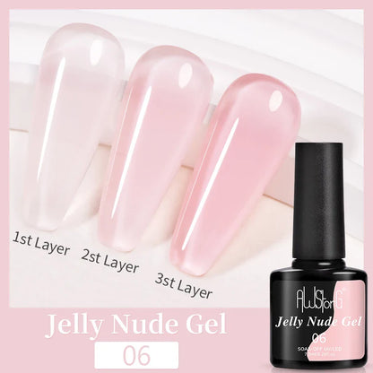 AWStorG15ml 2 IN 1 Crystal Top Coat Transparent Soak Off UV LED Nails Art Manicure Gel Nail Polish Varnishes Primer Function Gel