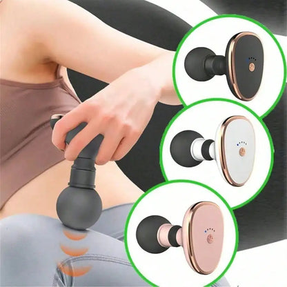 Electric Massage Gun Portable Mini Neck Back Massage Gun Deep Tissue Vibration Relief Massager Fitness For Muscle Relaxatio