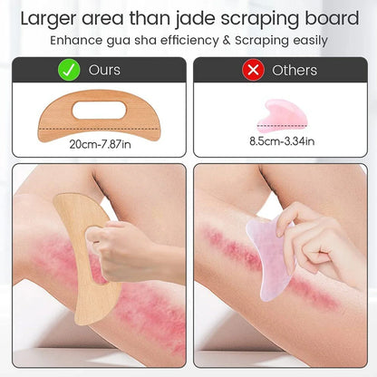 Wooden Cellulite Massager Body Guasha Tool Lymphatic Drainage Massager Muscle Scraper Back Massage Tool Relieve Muscle Fatigue