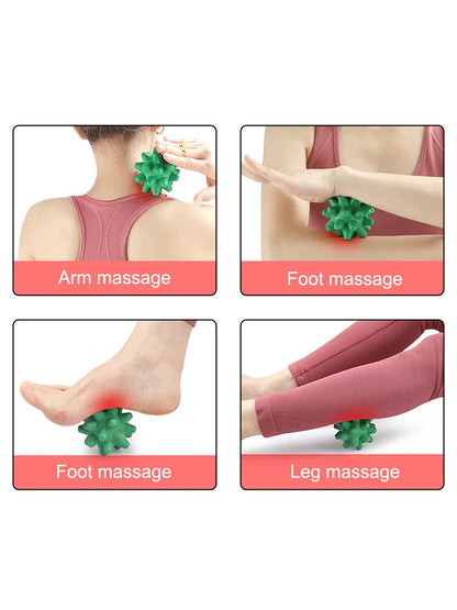 Fascia Ball Hedgehog Massage Ball Multifunctional Meridian Fitness Ball Acupoint Stimulation Rolling Ball Sole Massage Artifact