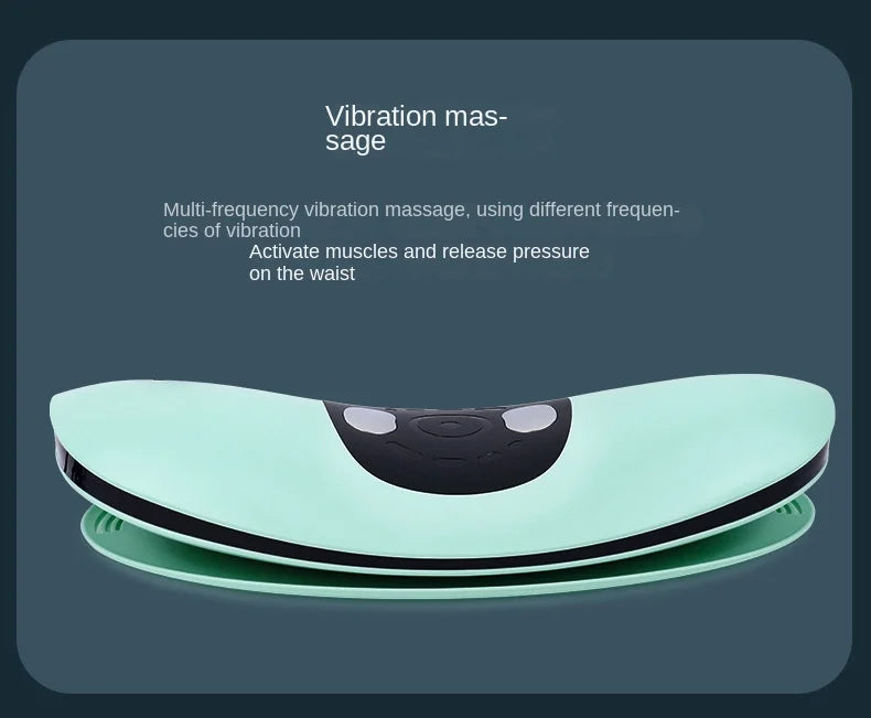 Curved Lumbar Spine Massager Intelligent Electric Hot Compress Soothing Lumbar Massage Instrument