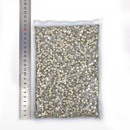 SS3-SS50 Big Bag Glitter Non hotfix FlatBack Wholesale Top Quality Better DMC Crystal AB Glass Strass Iron On Hotfix Rhinestones