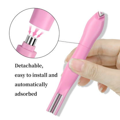 3 in 1 Nail Magnet Tool 3D Love Heart Cat Eye Nail Magnet Double Line Moon Snake Pattern French Nail UV Magnetic Stick Manicure