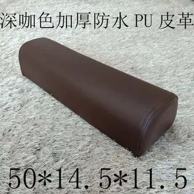 Half Moon Bolster Semi-Roll Pillow Ankle Knee Support Leg Elevation Back Lumbar Neck Pain Relief Density Foam Massage Bed Table