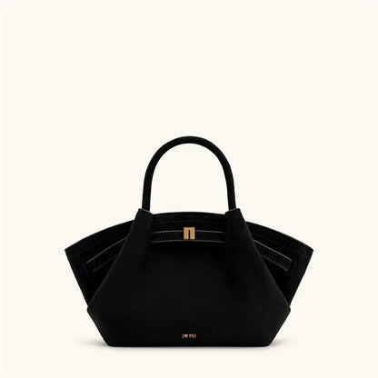 JW PEI 2025New Women's Canvas Brown Crossbody Shoulder Bag Mini Vegan Leather Tote Bag Handbag Dumpling Bag High Quality Leather