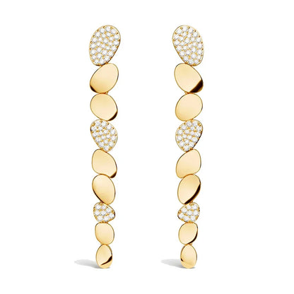 R&P  Silver Irregular Elliptical Geometry Ring Earrings Bracelet Necklace Women Classic Luxury Fashion Party Feast Jewelry