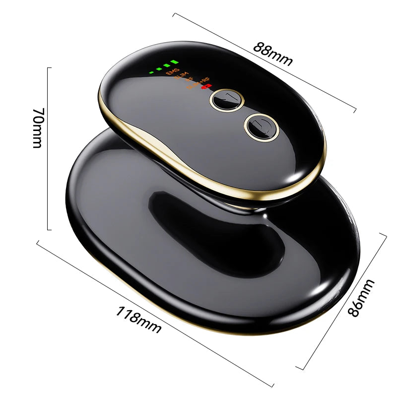 Fat-burning slimming device, radio frequency slimming machine, LED light cellulite reduction massager, black