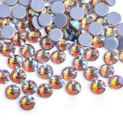 SS16 SS20 Glitter стразы Crystal Hotfix Rhinestones 1440pcs/pack Crystal AB Hot Fix Rhinestone for Apparel Wedding Dress E7021