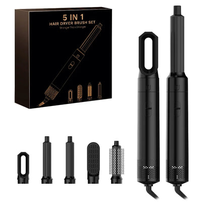 5 in 1 Hair Styler Powerful Fast Drying  Ionic Hair Dryer High Speed Hot Comb Brush Set Professional Hair straghtener