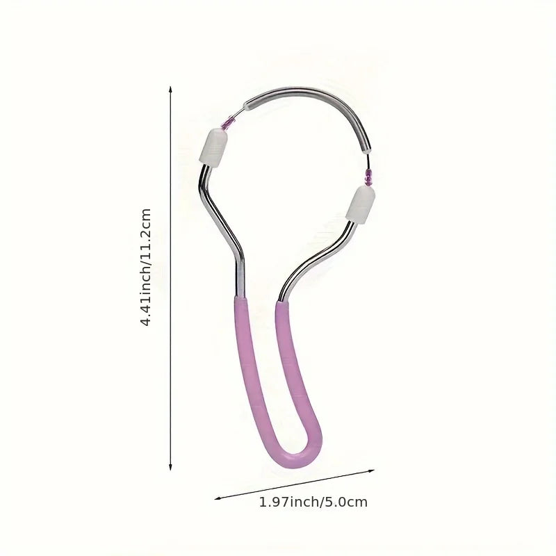 Facial Epilator for Women, Remove Unwanted Hair on Upper Lip, Chin, Face, Portable Handheld Spring Roller Epilator for Smooth Sk