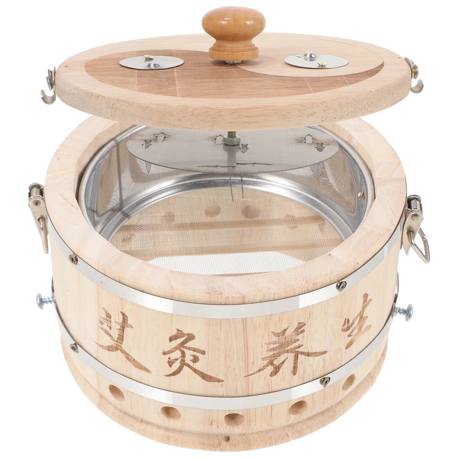 1PCS Portable Moxibustion Box Creative Metal Burner Case Household Abdominal Moxa Device Body Massage Tool Adjustable Anti Scald