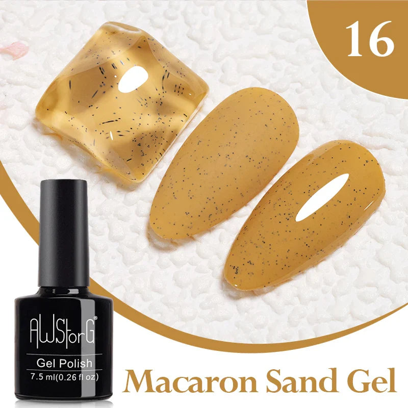 BOZLIN 5ml Sparkling Chameleon Mica Shell Gel Polish Colorful Sequins Manicure Semi Permanent Soak Off Nail Art Gel Varnish