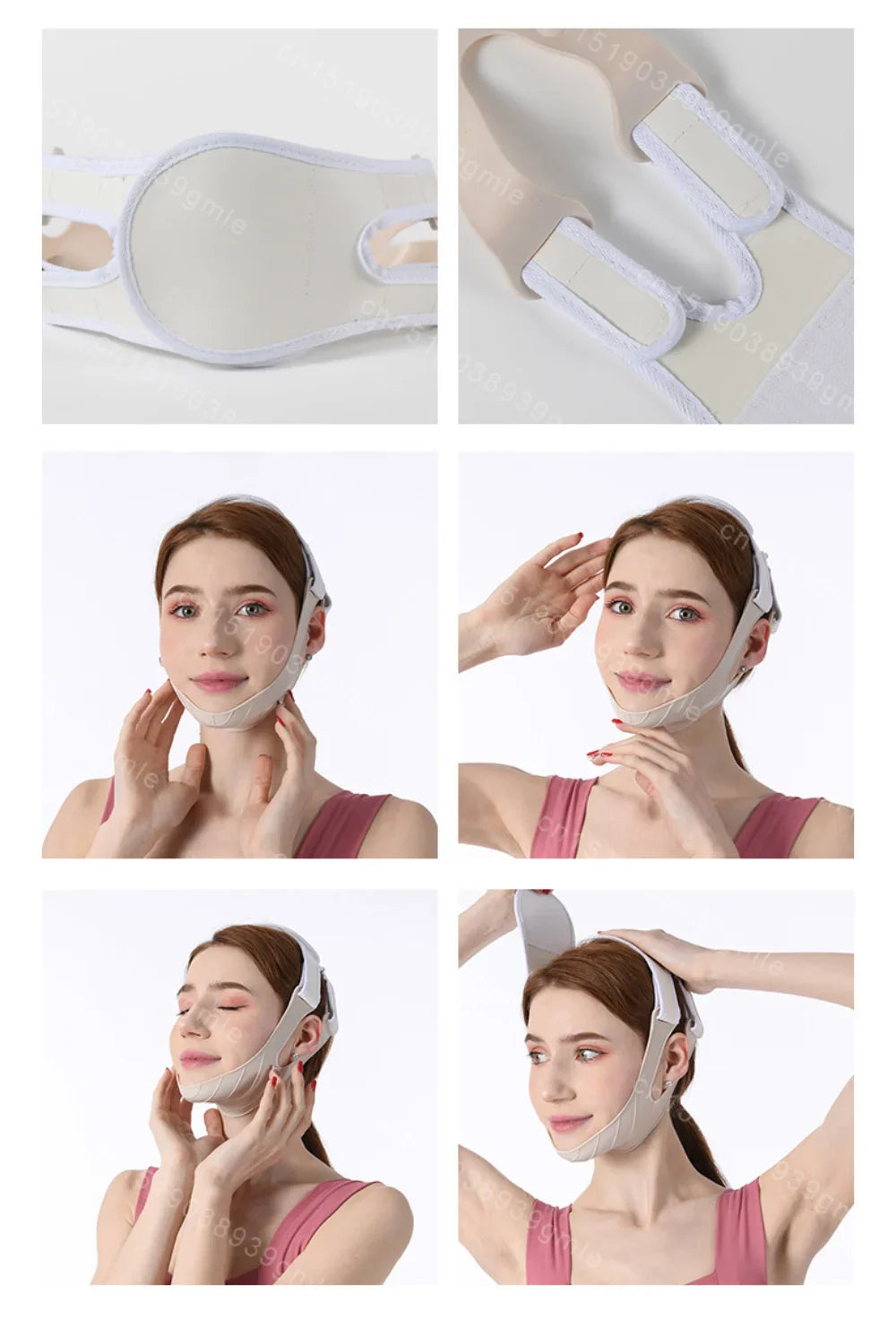 Face Mask Silicone V Lifting V Line Shape Face Lift Up Facial Slimming Bandage Mask Cheek Chin Neck Slimming Thin Belt Skin Care