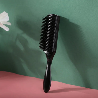 Women Hair Comb 9-Rows Detangler Scalp Massager Comb Curly Hair Brush For Denman Brush Straight Curly Wet Hairbrush Styling Tool