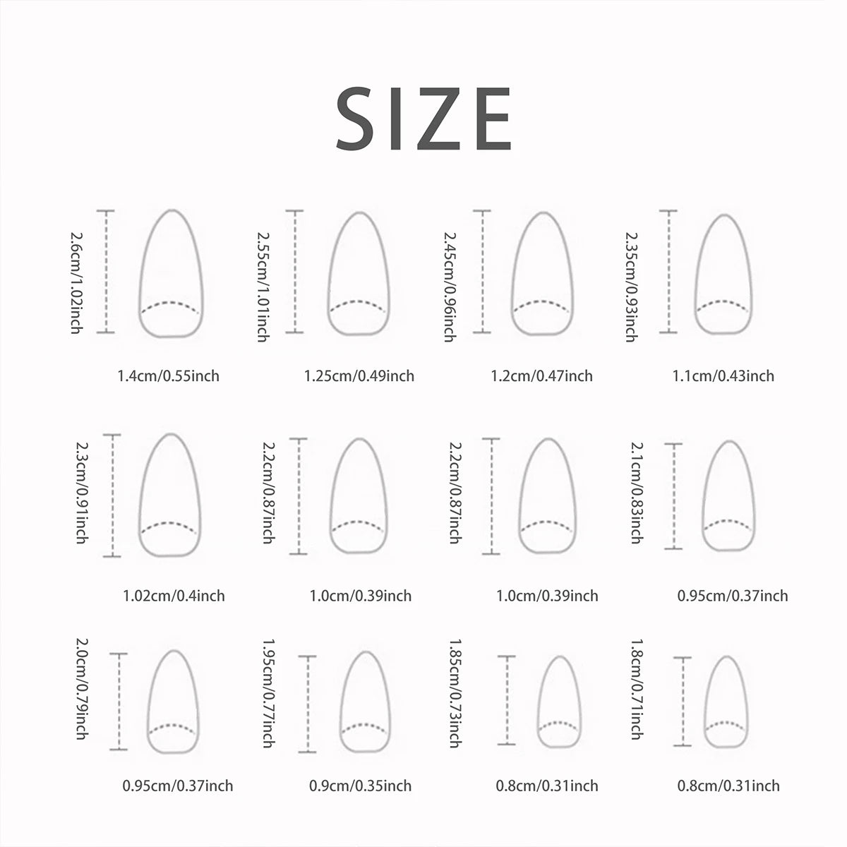 24-piece Long French Minimalist Smudged Nails with 1 Jelly Gel and 1 Nail File