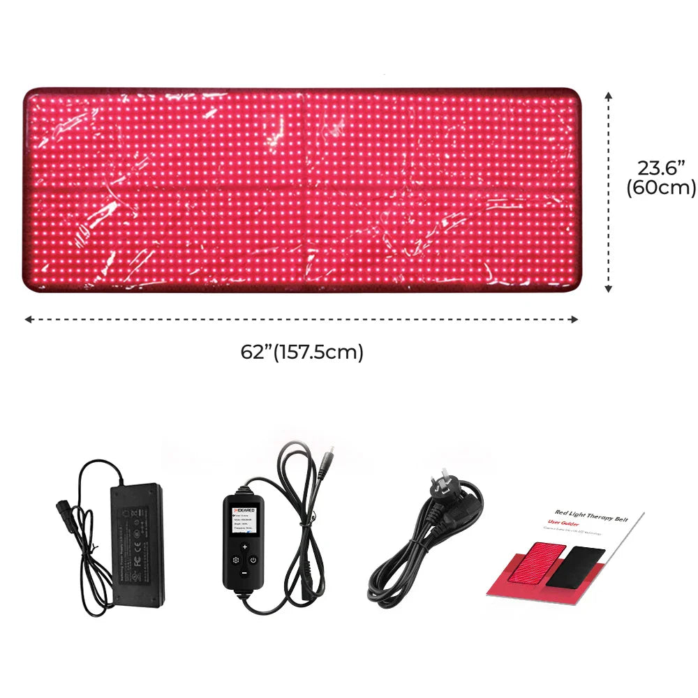 Free add logo TLB1000 Red light therapy pad 160cmX60cm 660nm 850nm Near Infrared Mat Full Body Led Red Light Therapy Mat Blanket