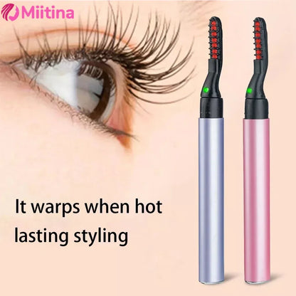 Electric Eyelash Curler Heated Portable Safety Electric Eye Lashes Eyelash Grafting Long Lasting Mini Fast Heating Makeup Tools