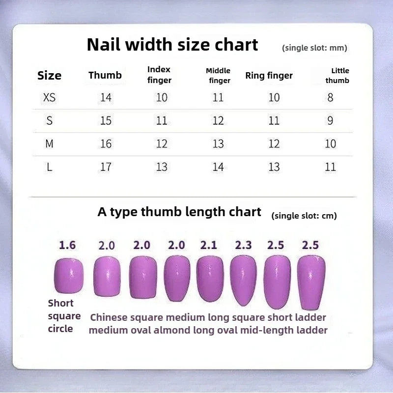 10Pcs Cat Eye Handmade Press on Nails Candy Color Fake Nails Summer Cute Wearable Stick-on Nails Full Cover False Nail Tools