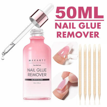 Makartt Nail Gel Glue for Press On Nails Soft Acrylic Gel Nail Tips Fake Nails,Super Strong Glue Easy to Control No Lamp Needed