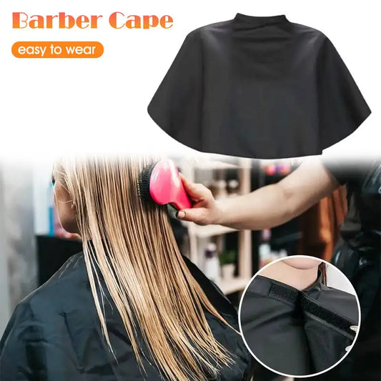 Waterproof Hairdressing Cape Adjustable Barber Salon Cutting Cape Professional Short Style Hair Dye Cape for Coloring & Bleach