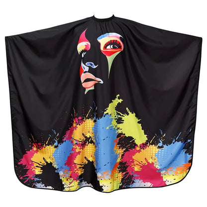 Barber Black Haircut Cloth Hairdresser Apron Hair Cut Cape Hairdress Gown Hairdressing Coat Barbershop Salon Accessory