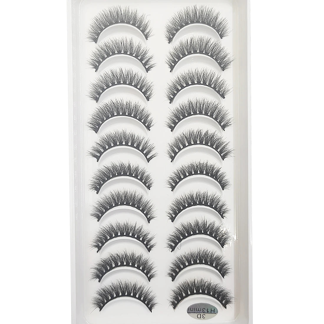 20 Style 10 Pairs Natural 3d Mink Lashes Soft False Eyelashes Cross Messy Dense Eye Lashes Extension Makeup Faux Cils Maquillaje