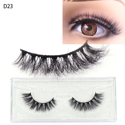 LEHUAMAO 3D Mink Eyelash Fluffy Cross Thick Natural Fake Eyelashes Lashes Dramatic Makeup Eye Lashes Handmade False Eyelash
