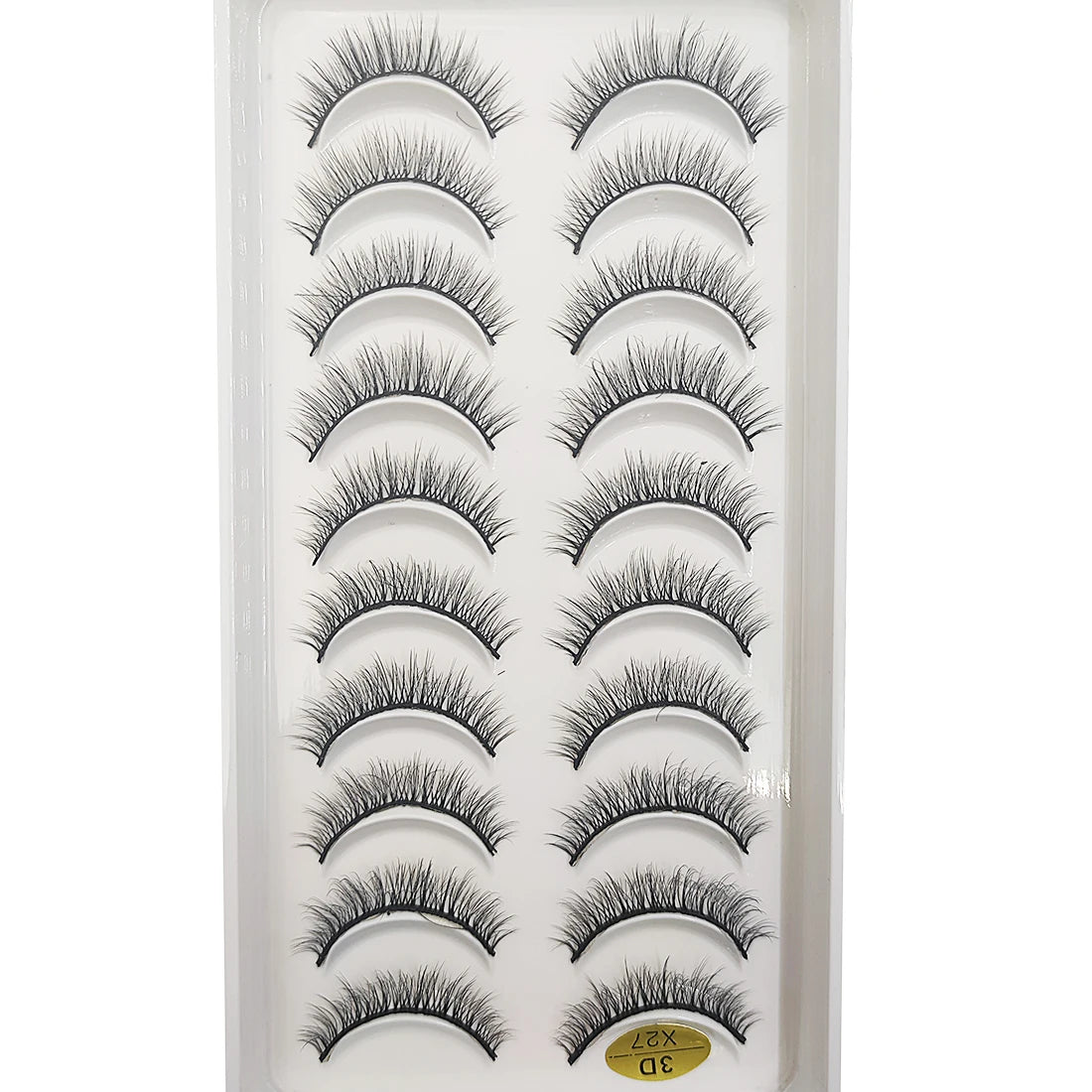 20 Style 10 Pairs Natural 3d Mink Lashes Soft False Eyelashes Cross Messy Dense Eye Lashes Extension Makeup Faux Cils Maquillaje