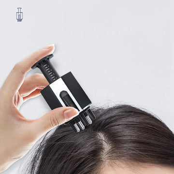 AA20-2In1 Scalp Applicator Solid Liquid Comb For Hair Scalp Treatment Essential Oil Guiding Comb Hair Growth Serum Massager